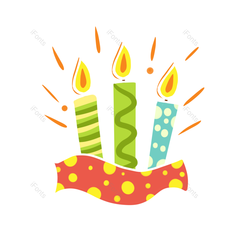 蜡烛图片,生日蜡烛元素,动画片PNG,生日免抠素材